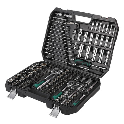 Mechanics Tool Set 216PCS (Including the Case) Portable Tool Kits and Socket Set, Automotive Repair Tool Set for DIY Car Repair
