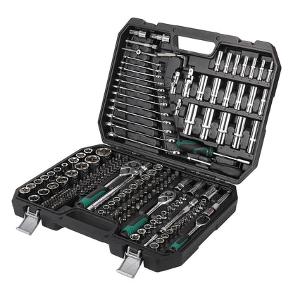 Mechanics Tool Set 216PCS (Including the Case) Portable Tool Kits and Socket Set, Automotive Repair Tool Set for DIY Car Repair