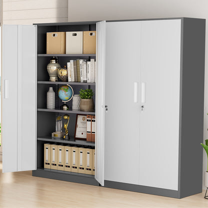 71'' H Metal Garage Storage Cabinet with Locking Doors and Adjustable Shelves